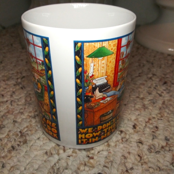 Vintage Mary Engelbreit "We Don't Care How They Do It In New York" Coffee Mug - Picture 5 of 8